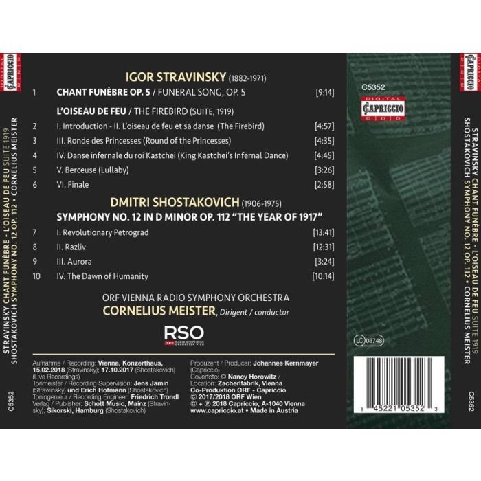Stravinsky: Chant Fun?bre; Shostakovich : Symphony No. 12 - slide-1