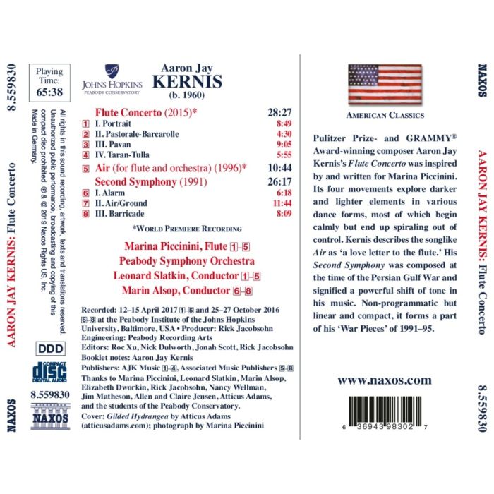 Kernis: Flute Concerto; Air; Second Symphony - slide-1