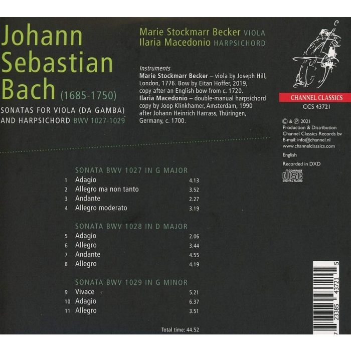 Bach: Sonatas for viola da gamba and harpsichord - slide-1