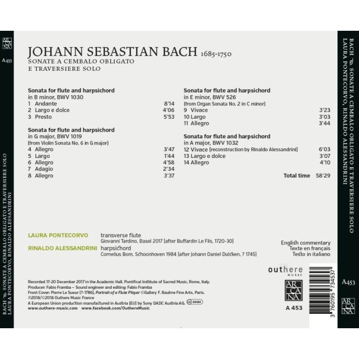 Bach: Sonate a cembalo obligato e traversiere solo - slide-1