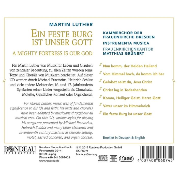 Luther: Ein feste Burg ist unser Gott - Chorales, Motets and Sacred Concertos - slide-1