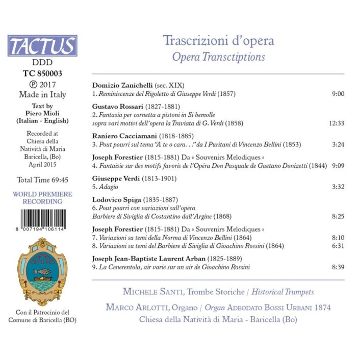 Opera Transcriptions for organ and trumpet - slide-1