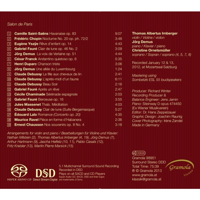 Salon de Paris - Saint-Saëns, Chopin, Ysaÿe, Fauré, Franck, Ravel, ... - slide-1
