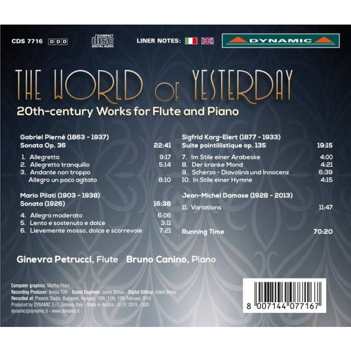 20th Century works for flute & piano - Pierné; Pilati; Karg-Elert; Damase - slide-1