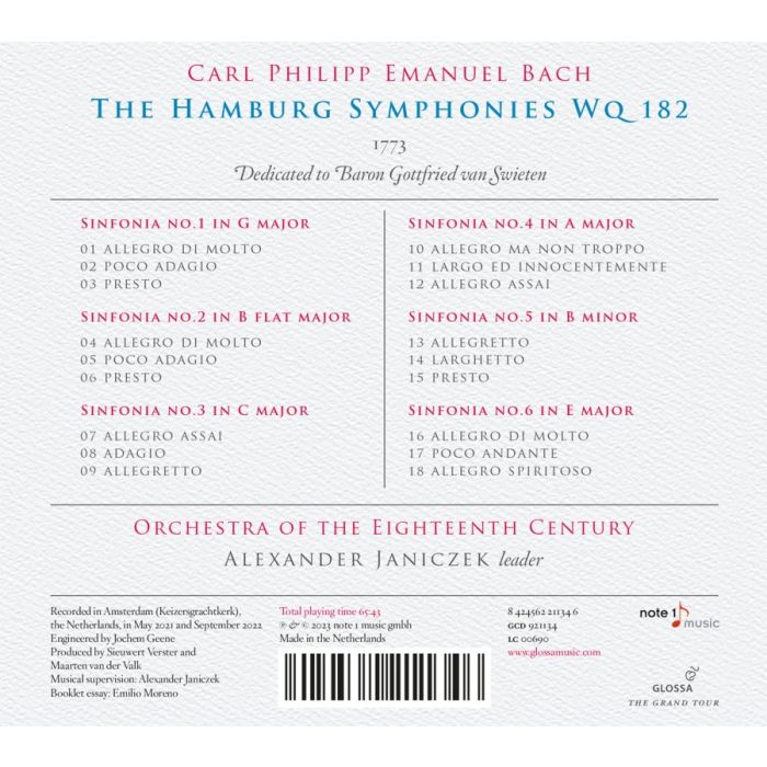 C.P.E. Bach: The Hamburg Symphonies Wq 182 - slide-1