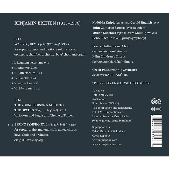 Britten: War Requiem, Spring Symphony, The Young Person´s Guide to the Orchestra - slide-1