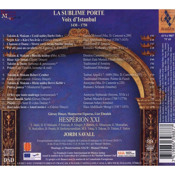 La Sublime Porte - Voix d'Istanbul 1400 - 1800 - tradycje wokalne Imperium Osmańskiego, diaspory Sefardyjskiej i Armenii - slide-1