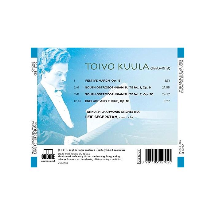 Kuula: South Ostrobothnian Suites I & II Festive March Prelude & Fugue - slide-1