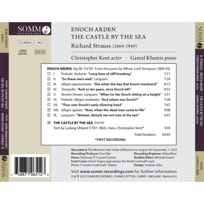 Strauss: Enoch Arden; The Castle By The Sea - slide-1