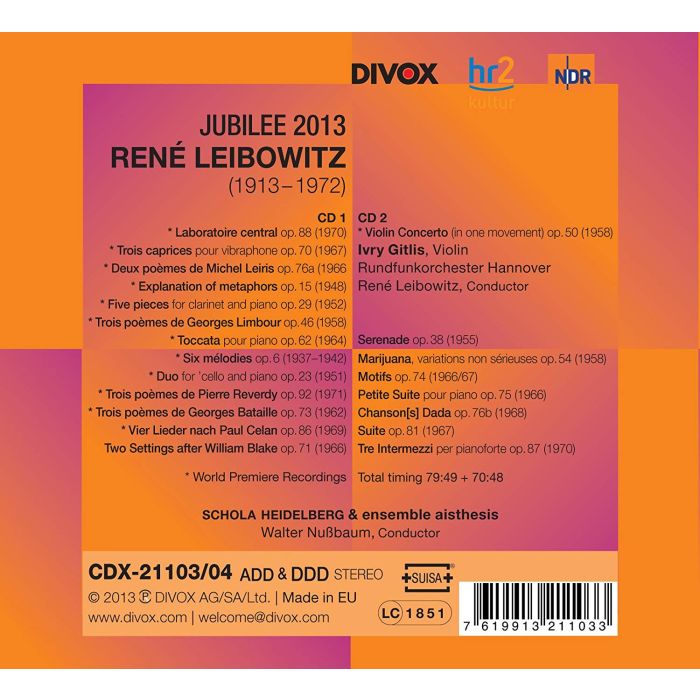 Leibowitz: Musique de chambre, Concerto - slide-1