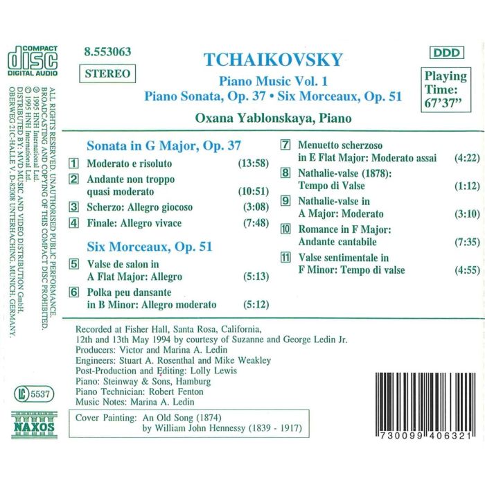 TCHAIKOVSKY: Piano Music - slide-1