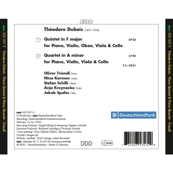 Dubois: Piano Quartet & Piano Quintet - slide-1