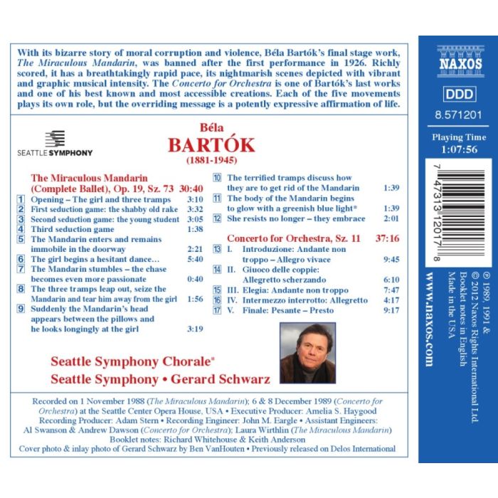 BARTOK: The Miraculous Mandarin; Concerto for Orchestra - slide-1