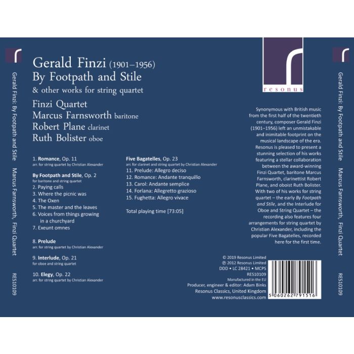 Finzi: By Footpath and Stile - slide-1