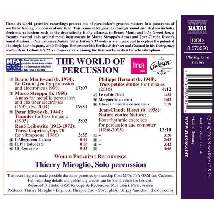 The World of Percussion – Eötvös, Mantovani, Stroppa, Hersant … - slide-1