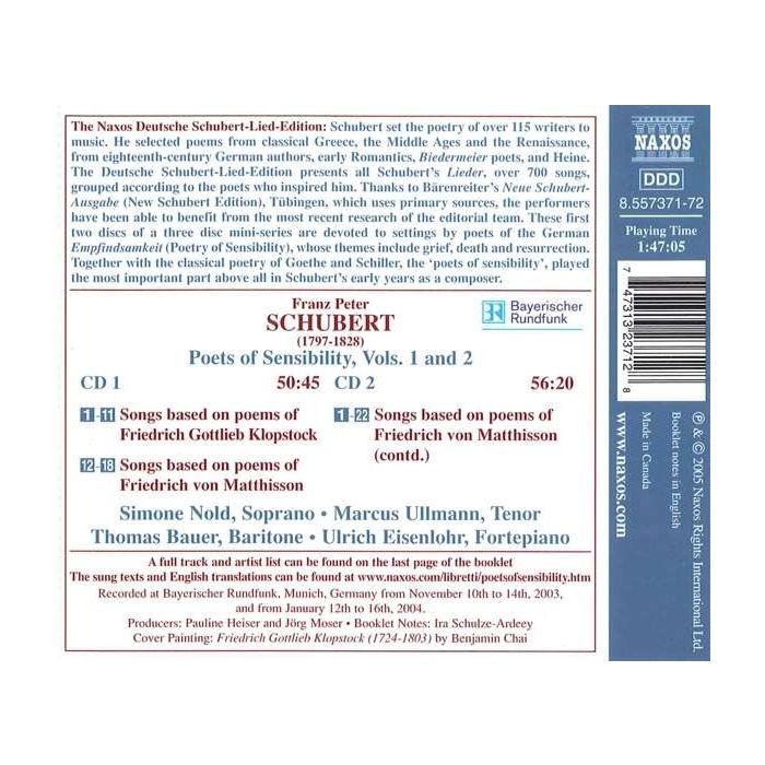 SCHUBERT: Poets of sensibility vol. 1 & 2 - slide-1