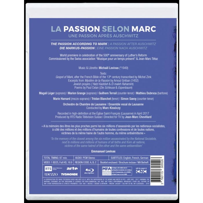 Levinas: La Passion selon Marc - slide-1