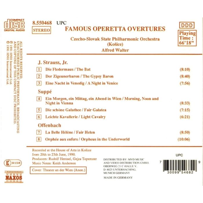Famous Operetta Overtures - slide-1