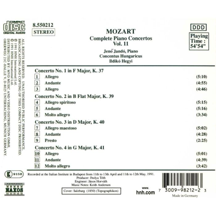 Mozart: Piano Concertos 1-4 - slide-1