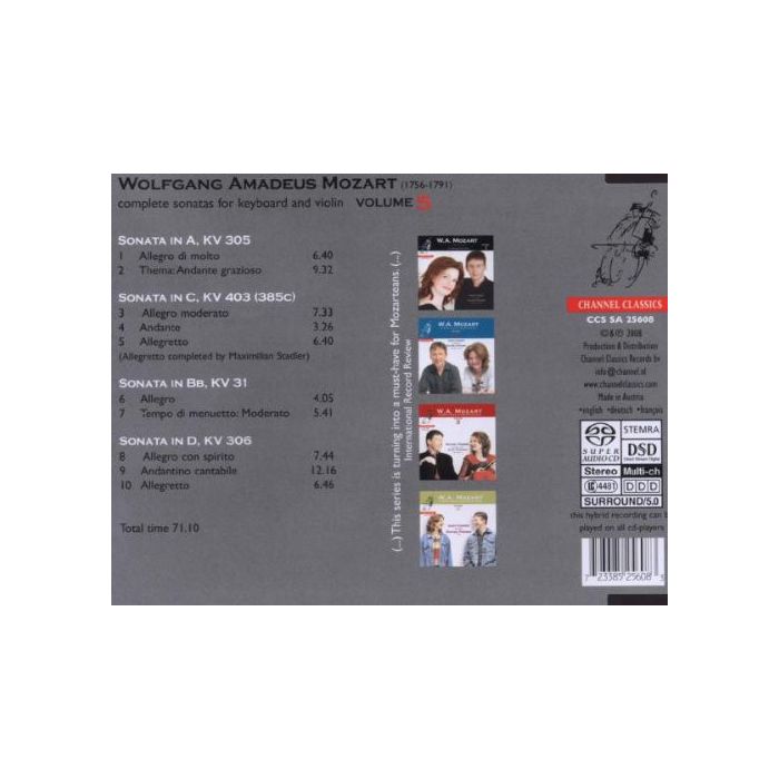 Mozart.: Complete sonatas for keyboard and violin vol. 5 - slide-1