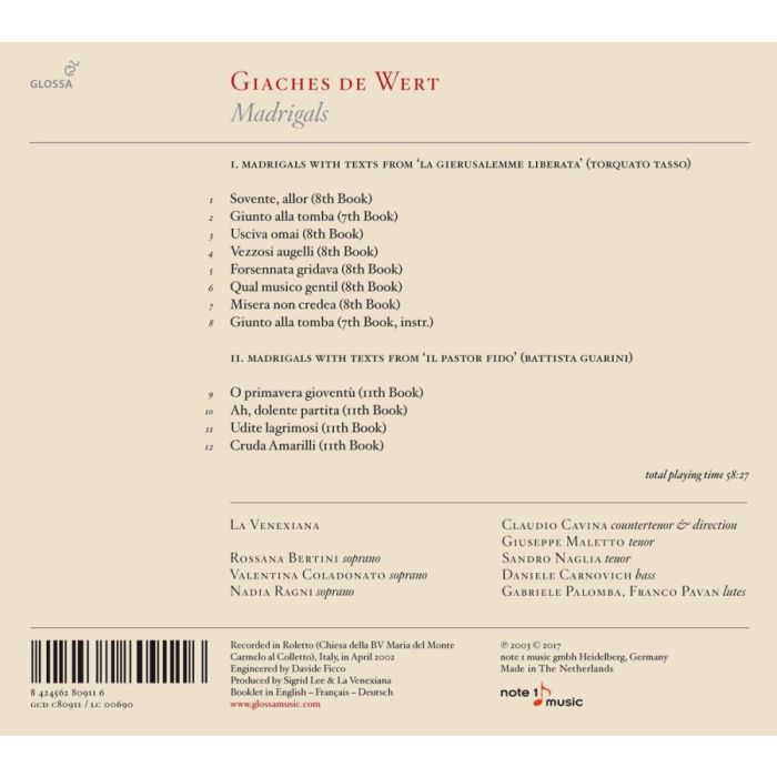 Wert: Madrigals - slide-1