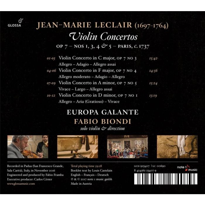 Leclair: Violon Concertos - slide-1