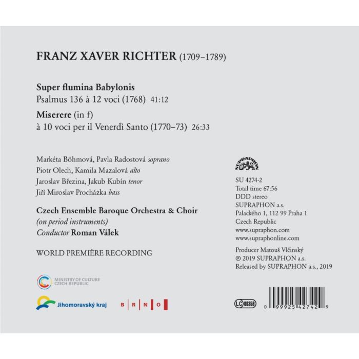 Richter: Super flumina Babylonis; Miserere mei Deus - slide-1
