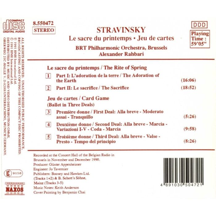 Stravinsky: Le Sacre du Printemps, Jeu de Cartes - slide-1