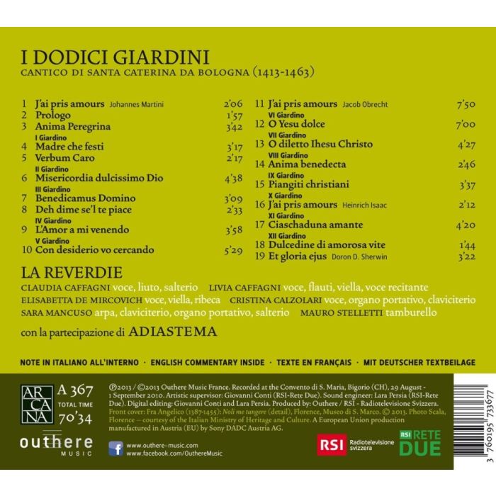 I Dodici Giardini - Cantico di Santa Caterina da Bologna (1413-1463) - slide-1