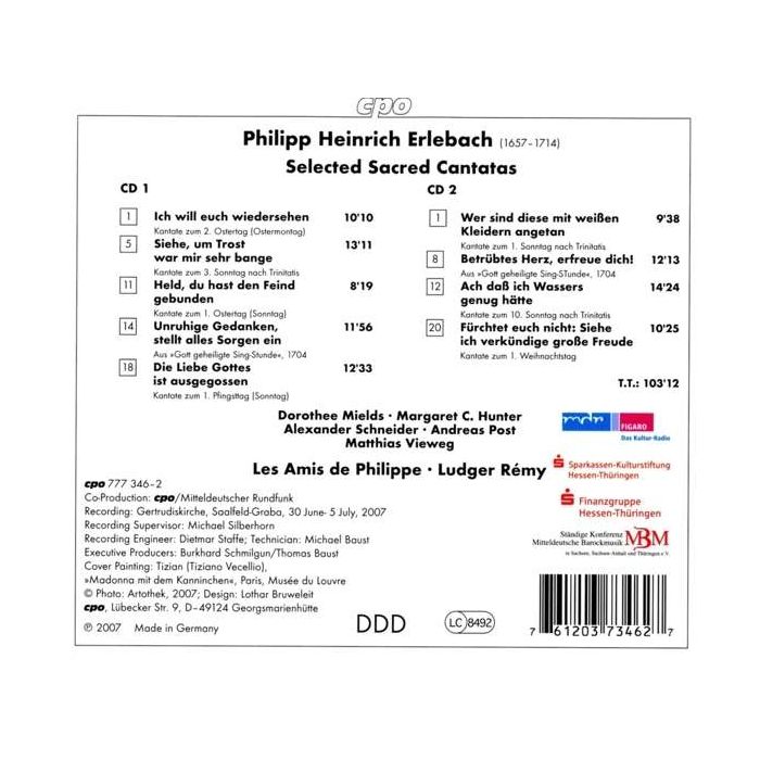 Erlebach: Sacred Cantatas - slide-1