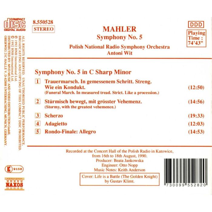 MAHLER: Symphony no. 5 - slide-1
