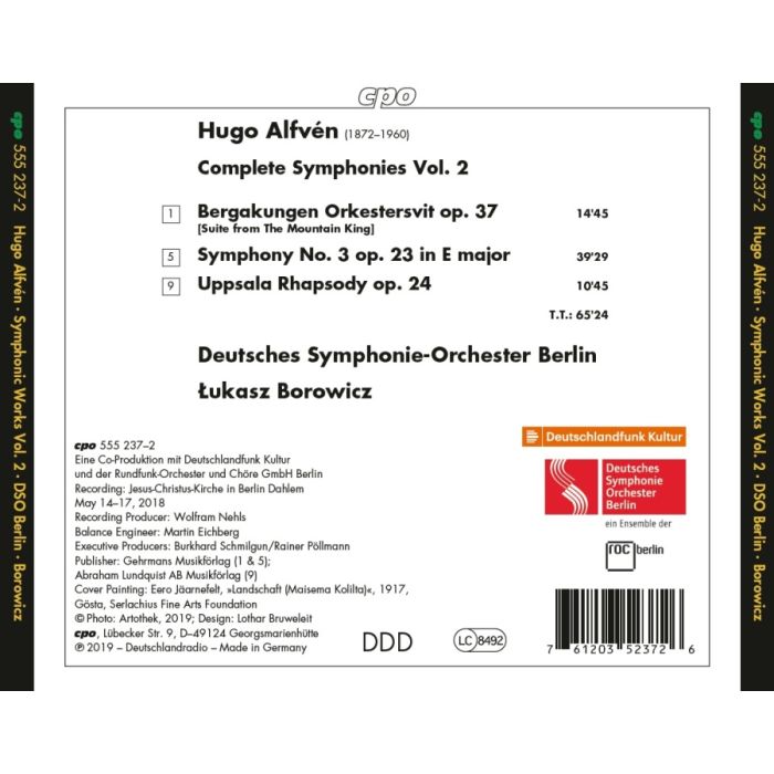 Alfvén: Symphony No. 3; Uppsala Rhapsody; The Mountain King Suite - slide-1