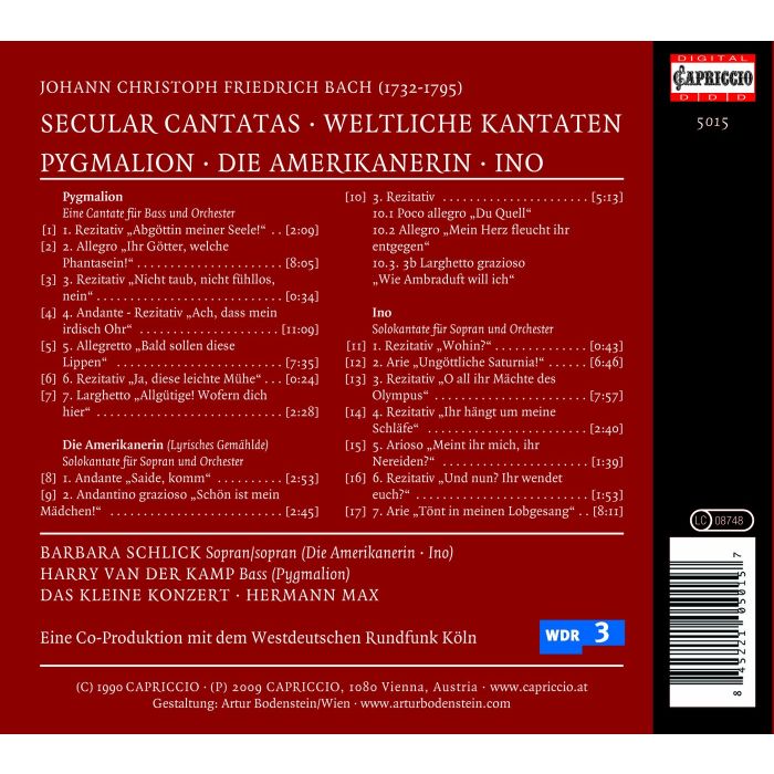 Bach J.C.F.: Secular cantatas - slide-1