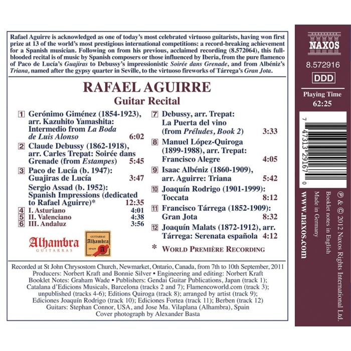 Rafael Aguirre: Guitar Recital - Gimenez, Debussy, Paco de Lucia, Albeniz, Rodrigo, ... - slide-1
