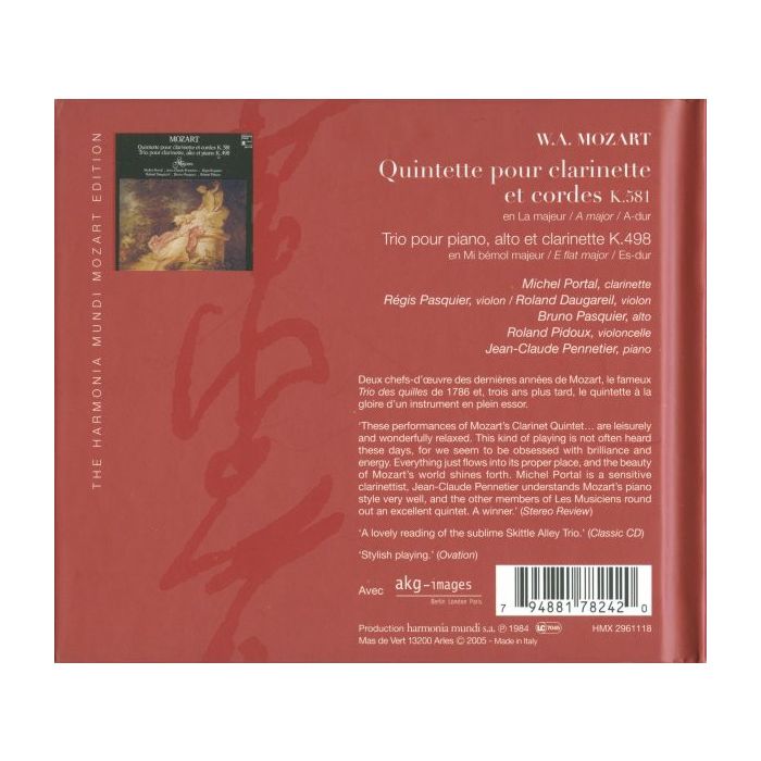 Mozart: Clarinet Quintet, Clarinet Trio KV 498 