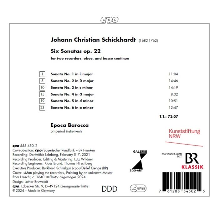 Schickhardt: Six Sonatas op. 22 - slide-1