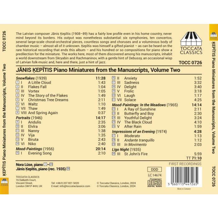 Kepitis: Piano Miniatures Vol. 2 - slide-1