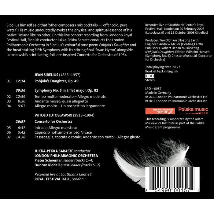 Sibelius: Symphony No. 5 & Pohjola’s Daughter / Lutosławski: Concerto for Orchestra - slide-1