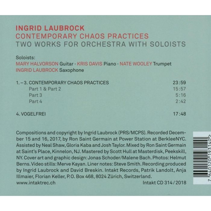 Laubrock / Halvorson / Wooley / Davis: Contemporary Chaos - slide-1