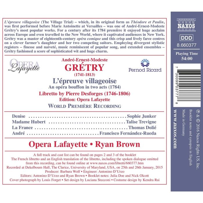 Grétry: L'epreuve villageoise - slide-1