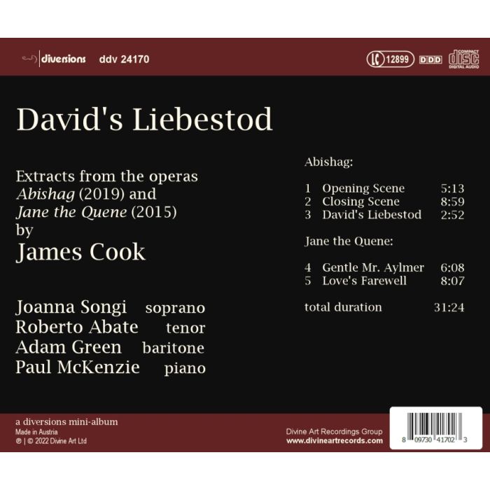 David’s Liebestod – Extract from operas by James Cook - slide-1