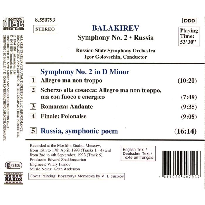 BALAKIREV: Symphony no. 2 - slide-1