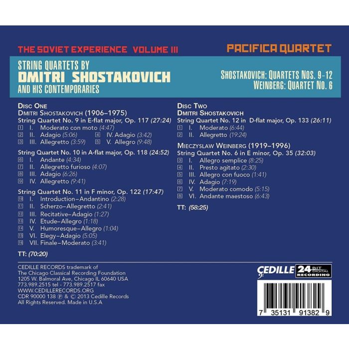 Shostakovich: Quartets Nos. 9-12, Weinberg: Quartet No. 6 - slide-1
