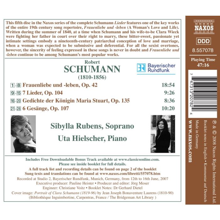 Schumann: Lieder Edition 5 – Frauenliebe und -leben, Gedichte der Königin, 6 Gesänge - slide-1