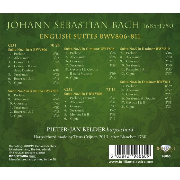 Bach: English Suites BWV 806 - 811 - slide-1