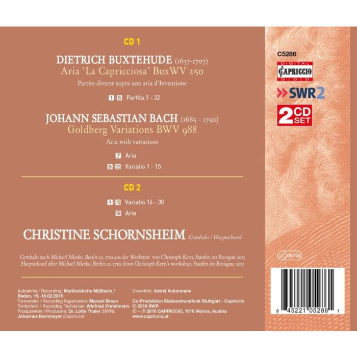 Bach: Goldberg Variations; Buxtehude: La Capricciosa - slide-1