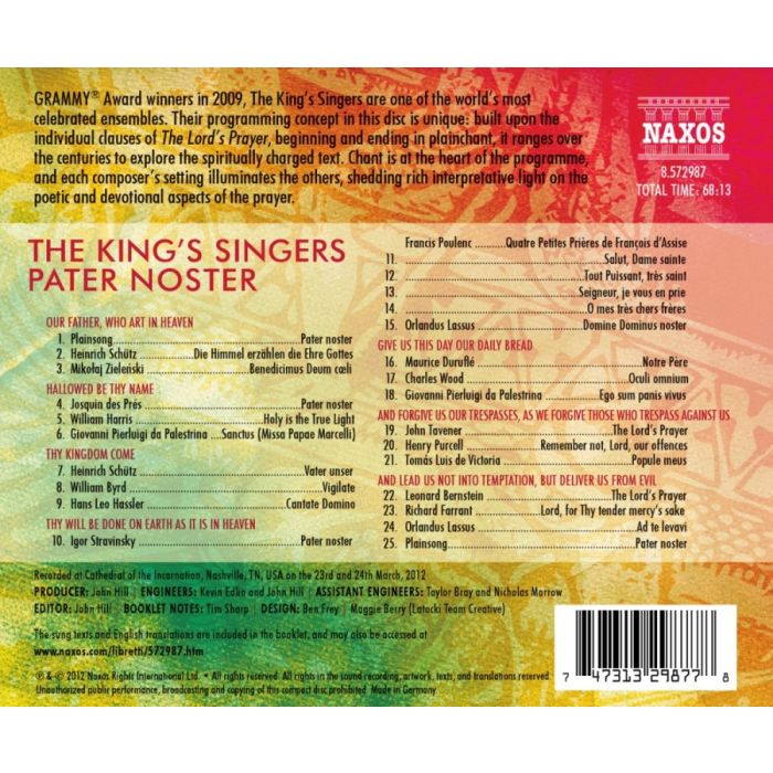 Pater Noster - Schütz, Zieleński, des Prés, Palestrina, Byrd, Poulenc, Duruflé, ... - slide-1