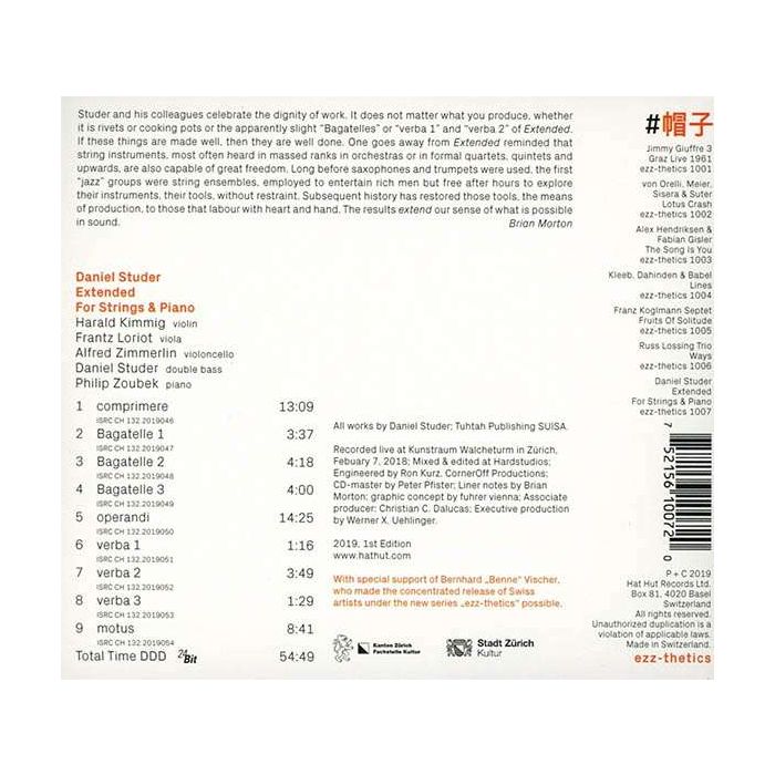 Daniel Studer: Extended - For Strings & Piano - slide-1