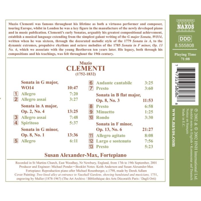 CLEMENTI: Early Piano Sonatas, Vol. 1 - slide-1