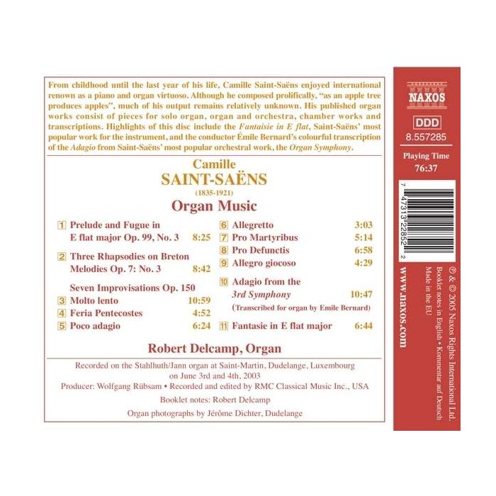 SAINT-SAENS: Organ Music - slide-1